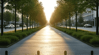 How Reflective Pavements and Green Spaces Reduce City Temperatures